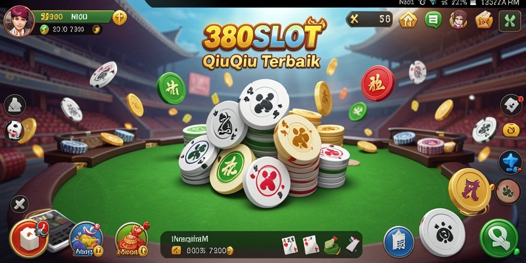 Screenshot utama 380SLOT menampilkan gameplay seru QiuQiu.