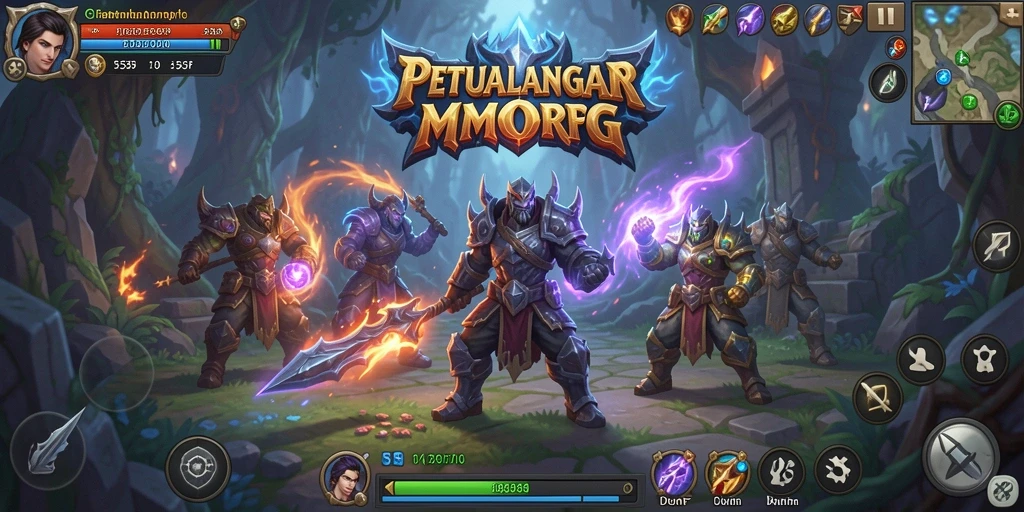 Tampilan gameplay <strong>555F</strong> yang menakjubkan dalam pertarungan epik.