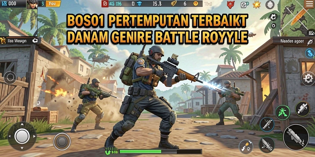 Gambaran gameplay mendebarkan dalam BOS01 dengan banyak aksi pertempuran.