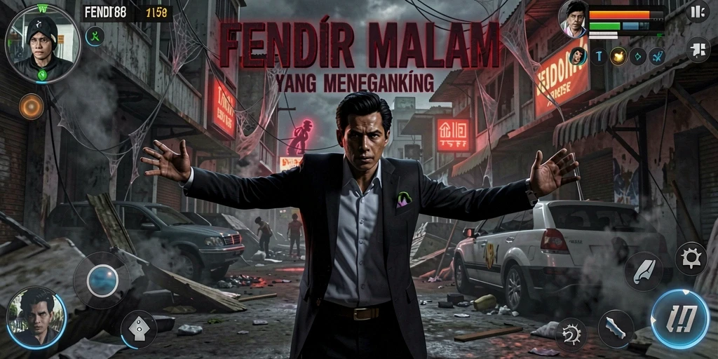 Tampilan gameplay FENDI188 yang menyeramkan dan penuh ketegangan.