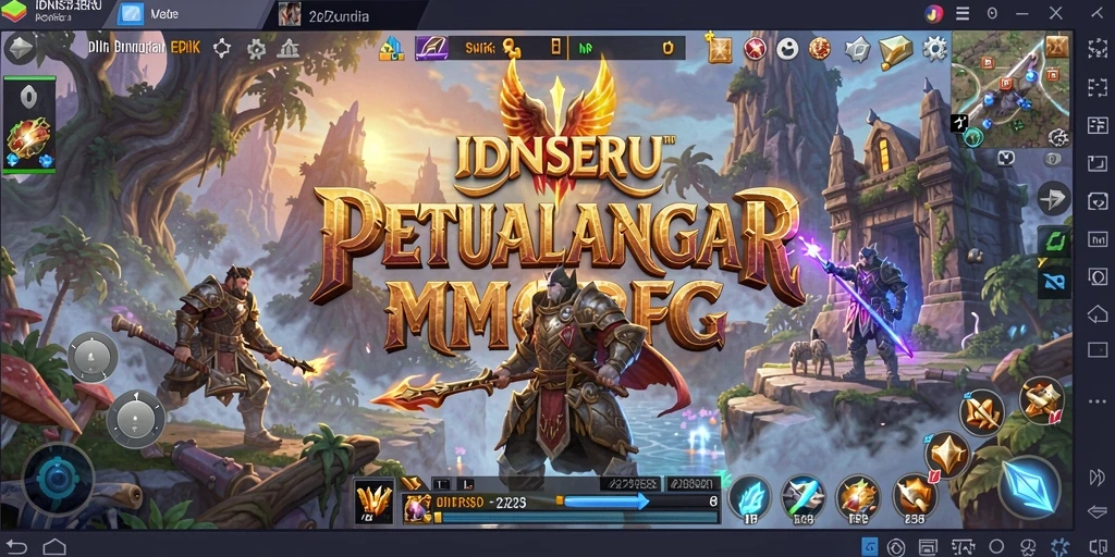 Tampilan gameplay seru di dunia petualangan IDNSERU.