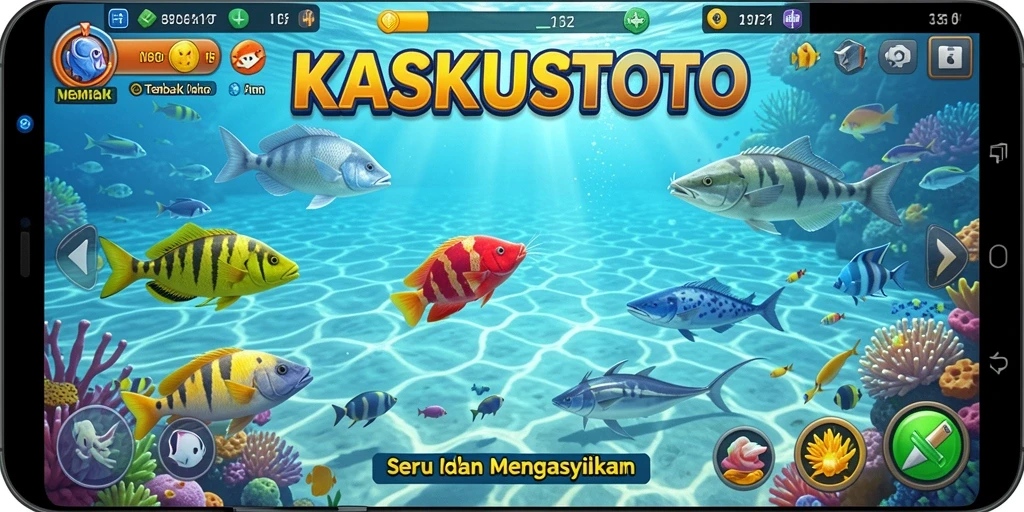 Tampilan gameplay seru dan penuh aksi dalam KASKUSTOTO.