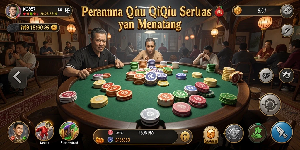 Tampilan menarik dari gameplay QiuQiu KO857.