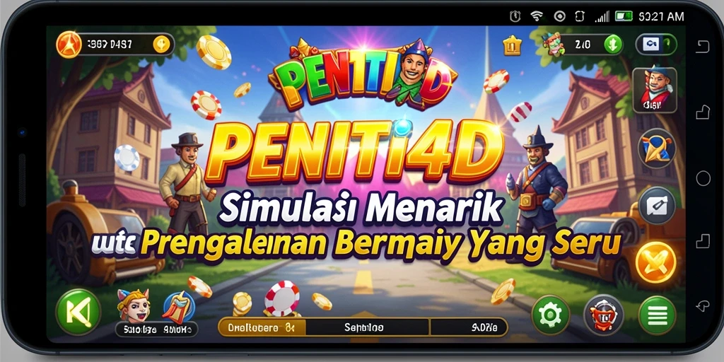 Screenshot gameplay PENITI4D yang menampilkan aksi seru dalam simulasi.