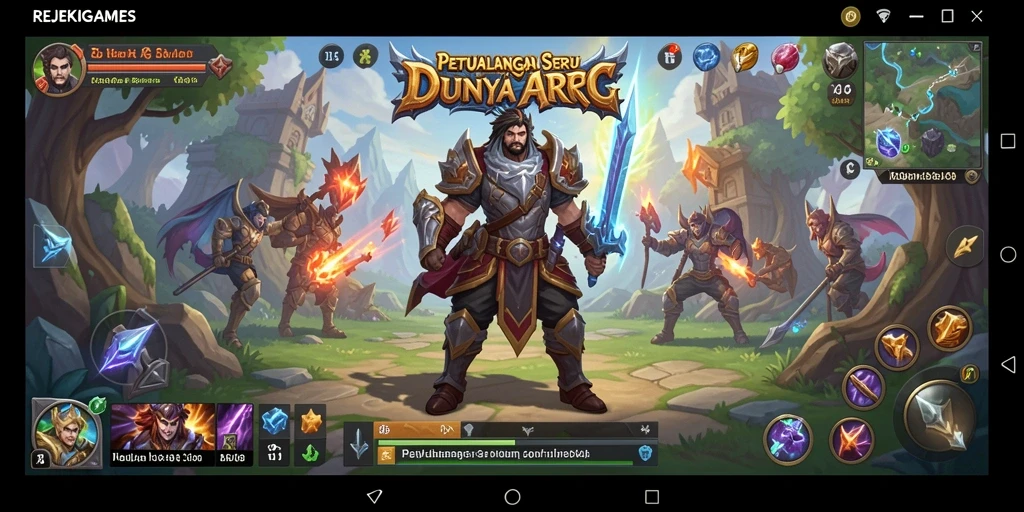 Tampilan menarik dari gameplay ARPG REJEKIGAMES.