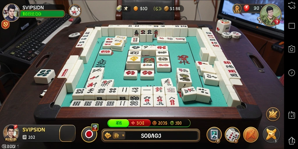Tampilan gameplay SVIPSIDN yang menampilkan tantangan Mahjong yang menarik.